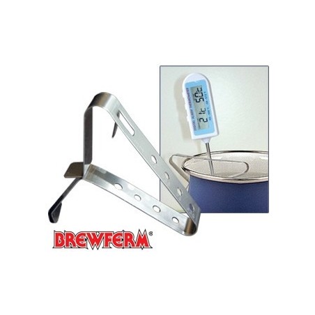 Clip de acero inoxidable para sujeccion de termometros.