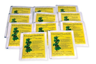 Levadura de vino Kitzinger Burdeos. Para 50 l.