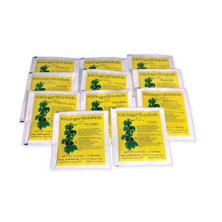 Levadura de vino Kitzinger Burdeos. Para 50 l.