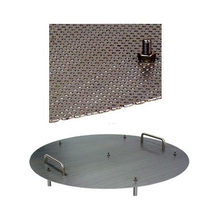 Chapa perforada inox. para macerador o hervido-OLLA 70L.