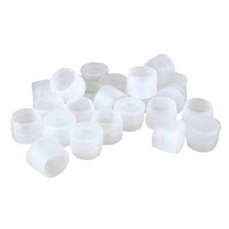 Capsulas plasticas bajo chapa de Champan. 100 ud.