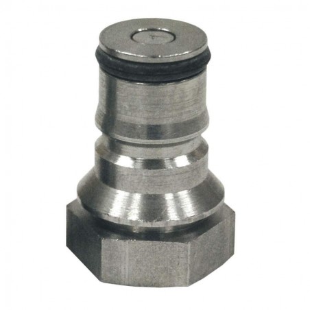 Valvula acero inox. salida liquidos para barril cornelius