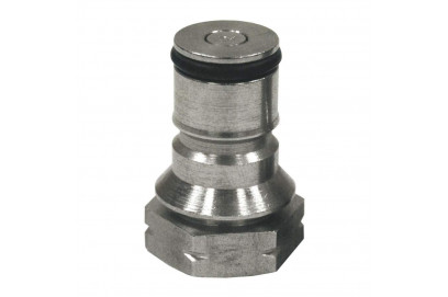 Valvula acero inox. entrada gas para barril cornelius