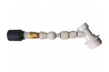 Válvula de regulacion de presion ajustable con adaptador a manguera de 3/8"