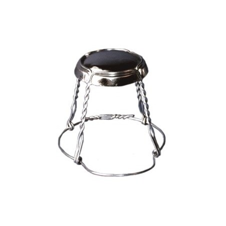 Jaulas de alambre para tapon de champan 50 uds.