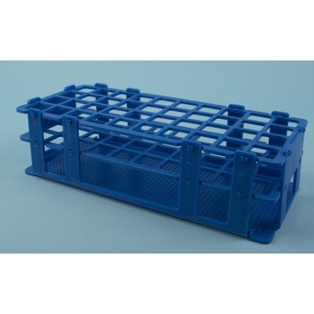 Gradilla PP Azul, 60 tubos de 16 mm